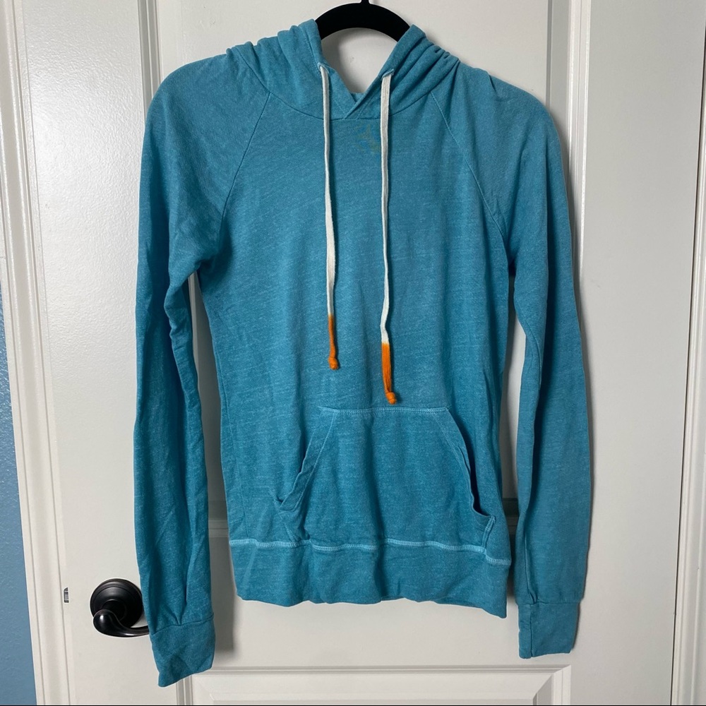 Sundry Lightweight Aqua Blue Hoodie